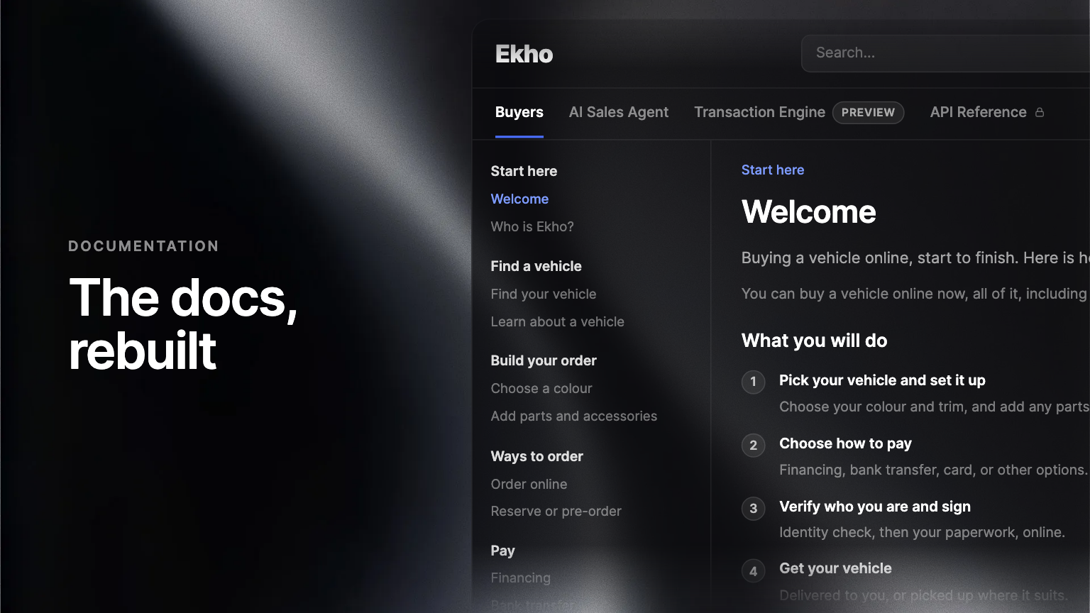 Ekho's Documentation Hub, Rebuilt