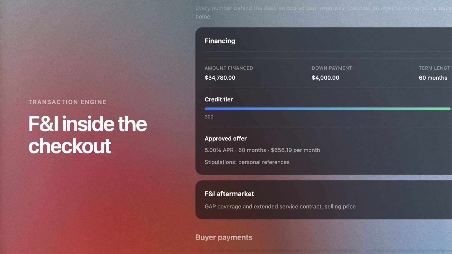 Embedded F&I is Now Live