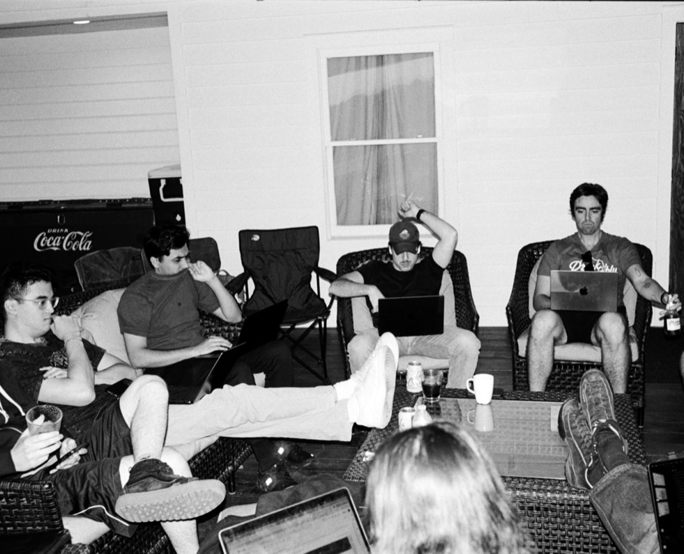 Team on the porch